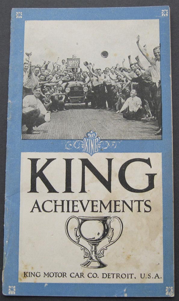 1916 King Motor Co Achievements booklet Pre 1916 Brass Era Original