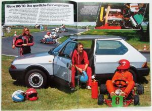 1984 Fiat Ritmo 105TC and Abarth 130TC Sales Brochure - German Text