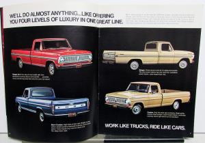 1970 Ford Ranger XLT Sport Custom Pickup Truck Sales Brochure Mailer