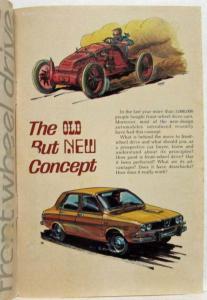 1970s Renault Front Wheel Drive Sales Brochure