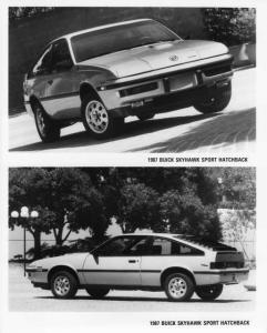 1987 Buick Skyhawk Sport Hatchback Press Photo 0145