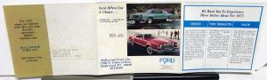 1977 Hollywood Ford Dealer Sales Brochure Mailer LTD Thunderbird Features