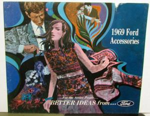 1969 Ford Accessories Sales Brochure Mustang Thunderbird Fairlane Falcon Galaxie