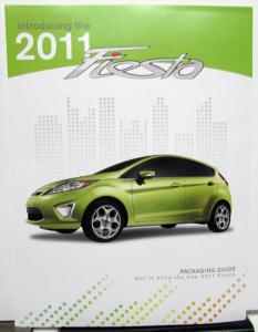 2011 Ford Fiesta Dealer Packaging Guide Sales Staff Education Brochure Data