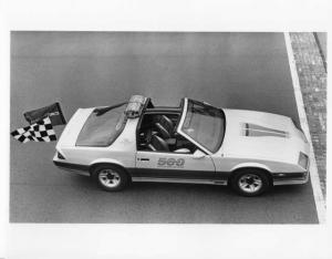 1982 Chevrolet Camaro Z-28 Indy 500 Official Pace Car Press Photo & Release 0064