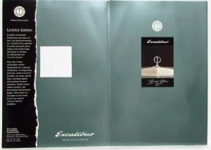 1991-1994  Excalibur Limited Edition 100 Sales Folder