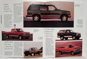 1992 Ford Cars and Trucks Military Sales Brochure - Escort Mustang Probe Bronco
