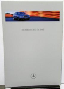 1997 Mercedes-Benz Foreign Dealer CLK Sport Sales Brochure Folder German Text