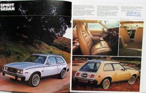 1979 AMC Spirit AMX Concord Pacer Specs Features Colors Sales Brochure Original