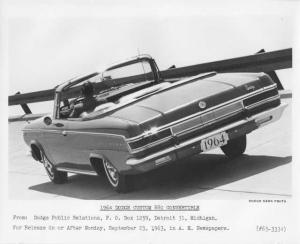 1964 Dodge Custom 880 Convertible Press Photo 0224