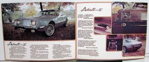 1977 Avanti II Dealer Sales Kit Brochures Data Magazine Articles W/Envelope Orig