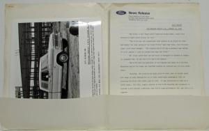 1975 Ford Press Kit - F-150 Club Wagon SuperCab