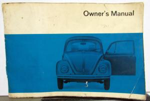 1970 Volkswagen Beetle Owners Manual Handbook Sedan and Convertible