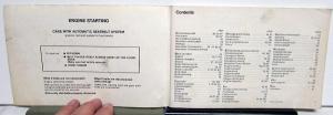 1982 Volkswagen VW Jetta Owners Manual