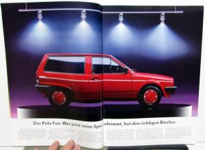 1989 Volkswagen VW Full Line German Text Foreign Dealer Sales Portfolio Set