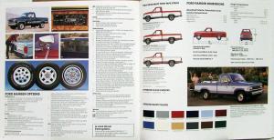 1985 Ford Ranger Pickup Truck XLT XL XLS Environmental Sales Brochure Oversized