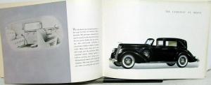1937 Lincoln V 12 Custom Willoughby LeBaron Brunn Color Sales Brochure Original