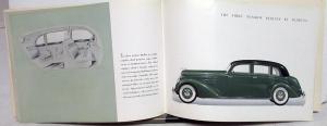 1937 Lincoln V 12 Custom Willoughby LeBaron Brunn Color Sales Brochure Original