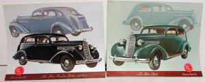 1936 REO Flying Cloud Six Sedan Coach Brougham Portfolio W/4 Color Plates Orig