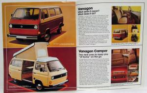 1980 Volkswagen VW Model Range Sales Brochure