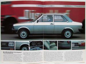 1980 Volkswagen VW Derby CL Sales Brochure - German Text