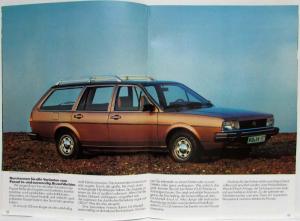 1984 Volkswagen VW Der Passat Sales Brochure - German Text