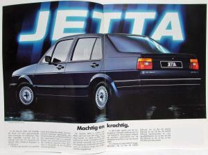 1984 Volkswagen VW Jetta Sales Brochure - German Text
