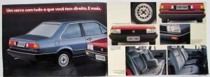 1987 Volkswagen Santana Sales Tri-Fold Brochure - Portuguese Text