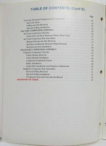 1973 Ford Motorcraft Air Conditioner Systems Reference Manual - A/C