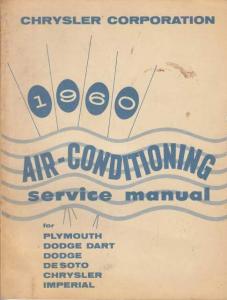 1960 Chrysler Air Conditioning Service Shop Manual - A/C
