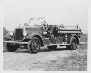 1936 Mack Fire Truck Press Photo 0301