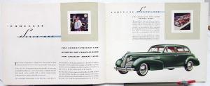 1939 Cadillac Sixty Special & Sixty One Sales Brochure Catalog W/Envelope