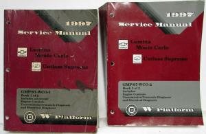 1997 Chevrolet Monte Carlo Lumina Olds Cutlass Supreme Service Manual 2 Vol Set