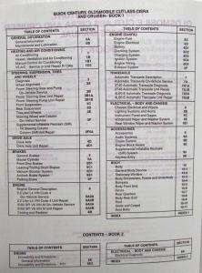 1995 Oldsmobile Cutlass and Century Service Shop Manual Set Vol 1-2 & ABS Update