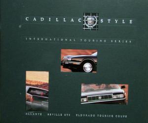 1991 Cadillac Intl Touring Series Allante Seville Eldorado Sale Brochure Xlarge