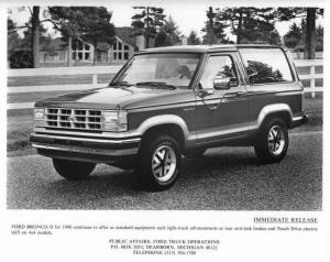 1990 Ford Bronco II Press Photo 0343