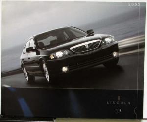 2005 Lincoln LS Sales Brochure Pull-Out Trim Selector Specs Luxury Original