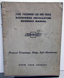 1960 Chevrolet Dealer Accessories Installation Manual Bel Air Corvair Truck