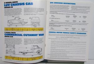 1980 Chevrolet Light Duty 2 4 Wheel Drive Chassis Cab Sales Brochure Original