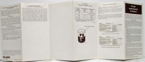 1978 AMC Maintenance Schedule Folder