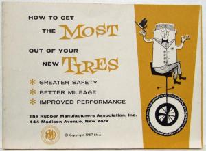 1957 How to Get the Most Out of Your New Tires Folder from RMA