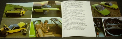 1974 Porsche Dealer Sales Brochure Mid-Engine  914 914-2.0