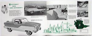 1958 AMC Metropolitan Imported 1500 Sales Folder Metro Club Emblem Back Cover