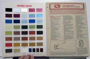 1974 Ford Dealer Fleet Leasing Sales Color Upholstery Guides Mustang T-Bird LTD