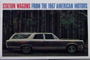 1967 AMC Station Wagons Ambassador Rebel American Sales Brochure Original