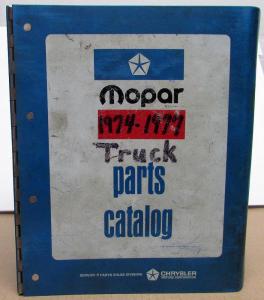 1974 1975 1976 1977 Dodge Light Medium HD Truck Dealer Parts Catalog Warlock