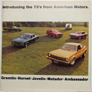 1973 AMC Gremlin Hornet Javelin Matador Ambassador Brochure Folder
