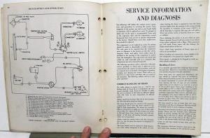 1954 Nash Dealer Technical Service Shop Repair Manual All Weather Eye A/C System