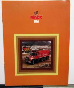 1980 Mack Trucks DM Series Construction Features Sales Brochure Original