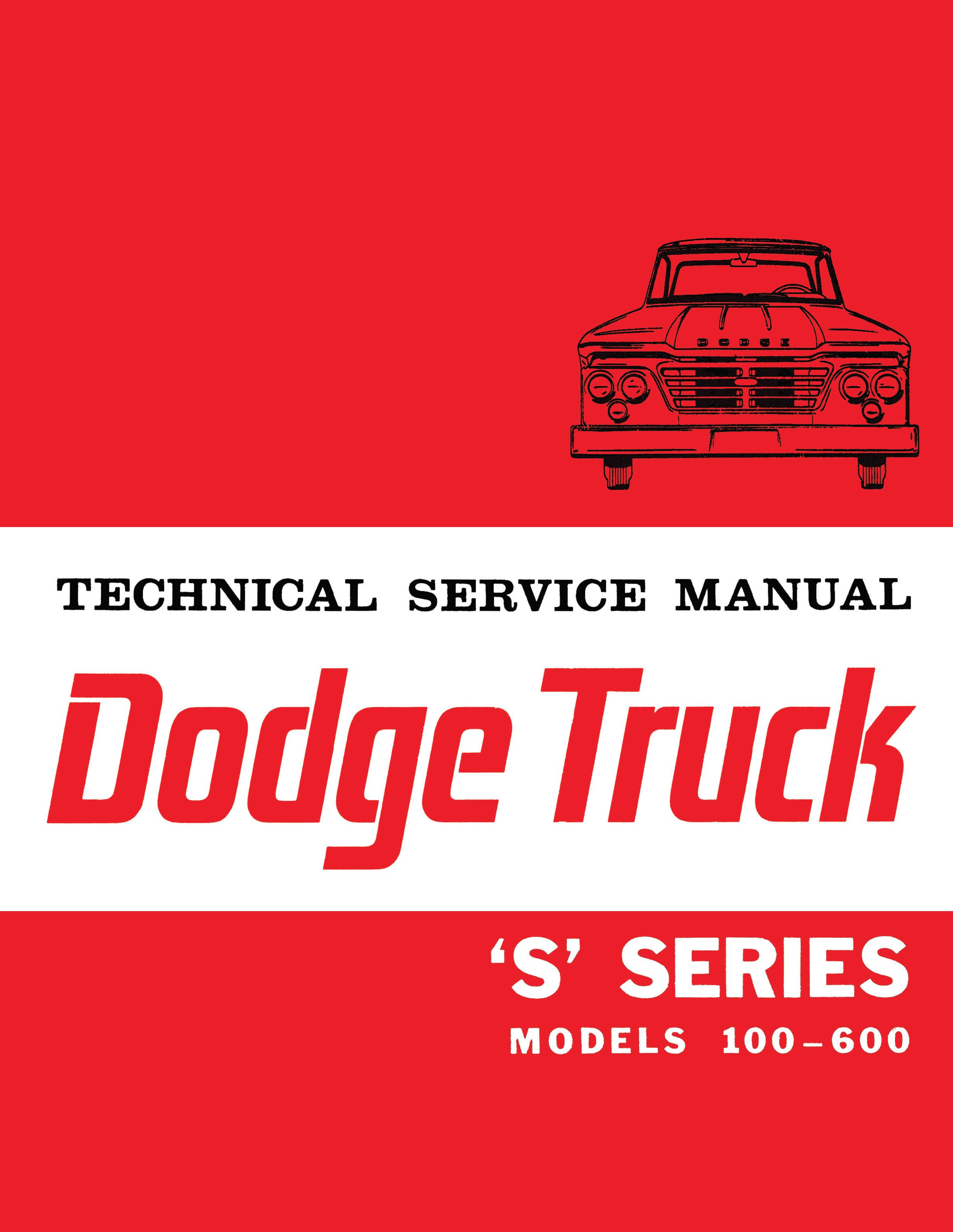 1964 Dodge Truck 100-600 S Series Shop Manual